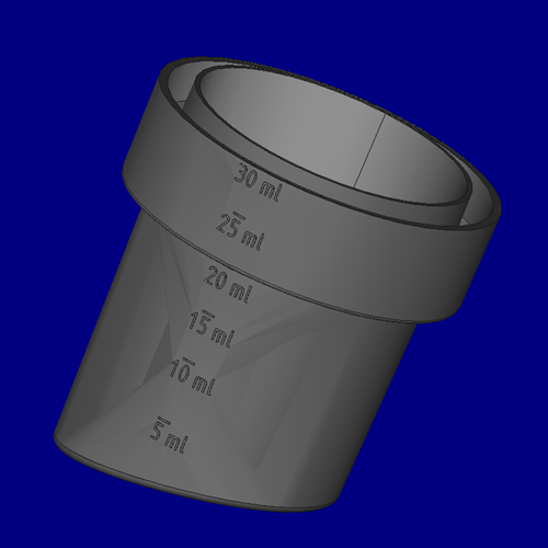 measuring cup caps moulds molds samples